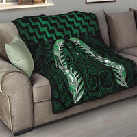 Green Matariki New Zealand Quilt Maori Poutama Galaxy Vibes LT14 - Polynesian Pride