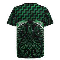 Green Matariki New Zealand Rugby Jersey Maori Poutama Galaxy Vibes LT14 - Polynesian Pride