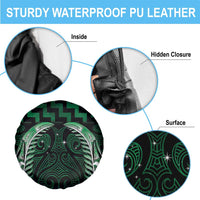 Green Matariki New Zealand Spare Tire Cover Maori Poutama Galaxy Vibes LT14 - Polynesian Pride