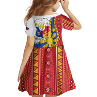 Philippines Independence Day Family Matching Short Sleeve Bodycon Dress and Hawaiian Shirt Pilipinas Sun Stars Igorot Pattern LT14 - Polynesian Pride