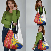 Philippines Independence Day Grocery Bag Pilipinas Sun Stars Igorot Pattern LT14 - Polynesian Pride