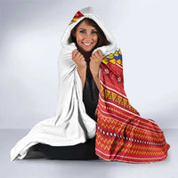 Philippines Independence Day Hooded Blanket Pilipinas Sun Stars Igorot Pattern