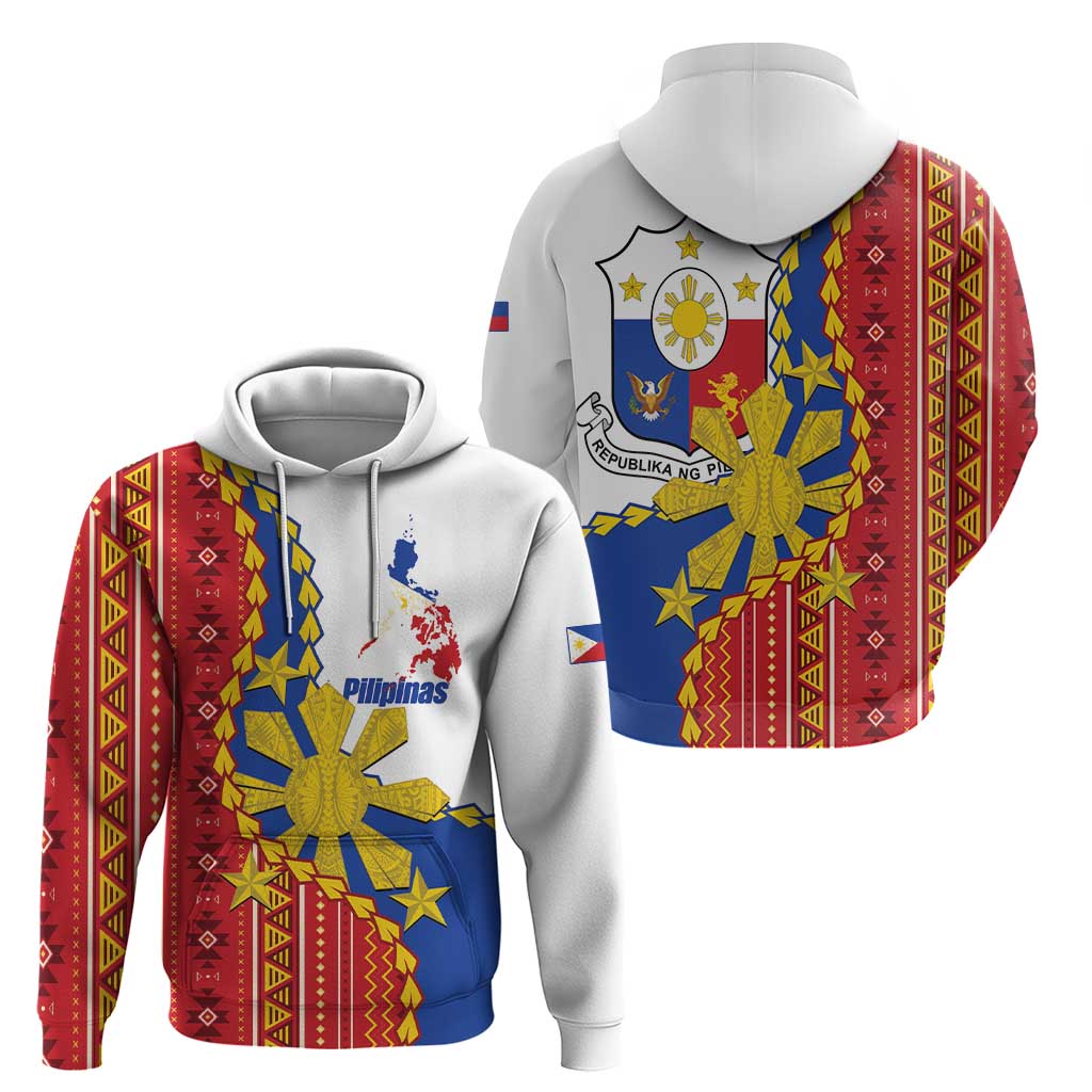 Philippines Independence Day Hoodie Pilipinas Sun Stars Igorot Pattern
