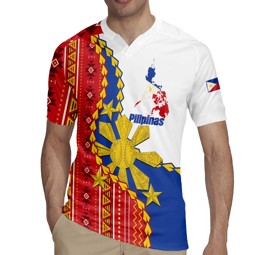 Philippines Independence Day Rugby Jersey Pilipinas Sun Stars Igorot Pattern