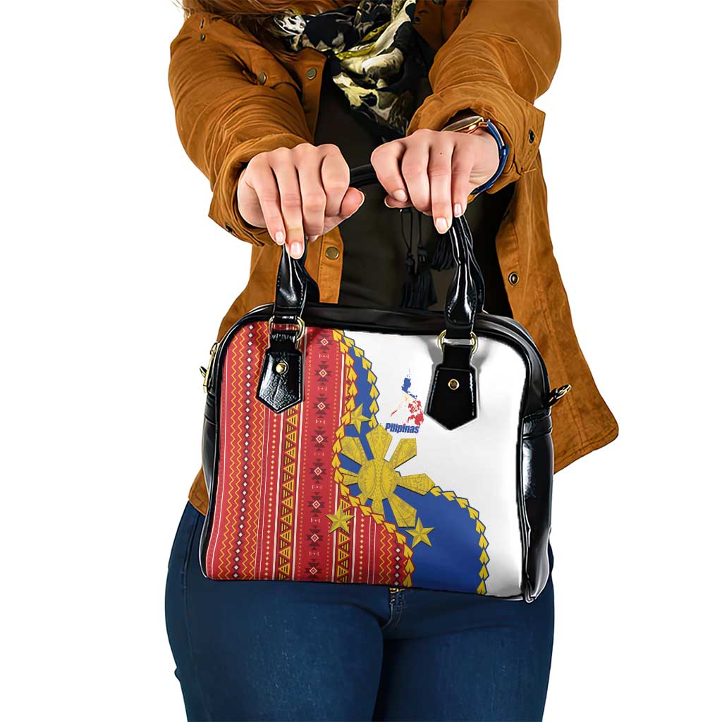 Philippines Independence Day Shoulder Handbag Pilipinas Sun Stars Igorot Pattern