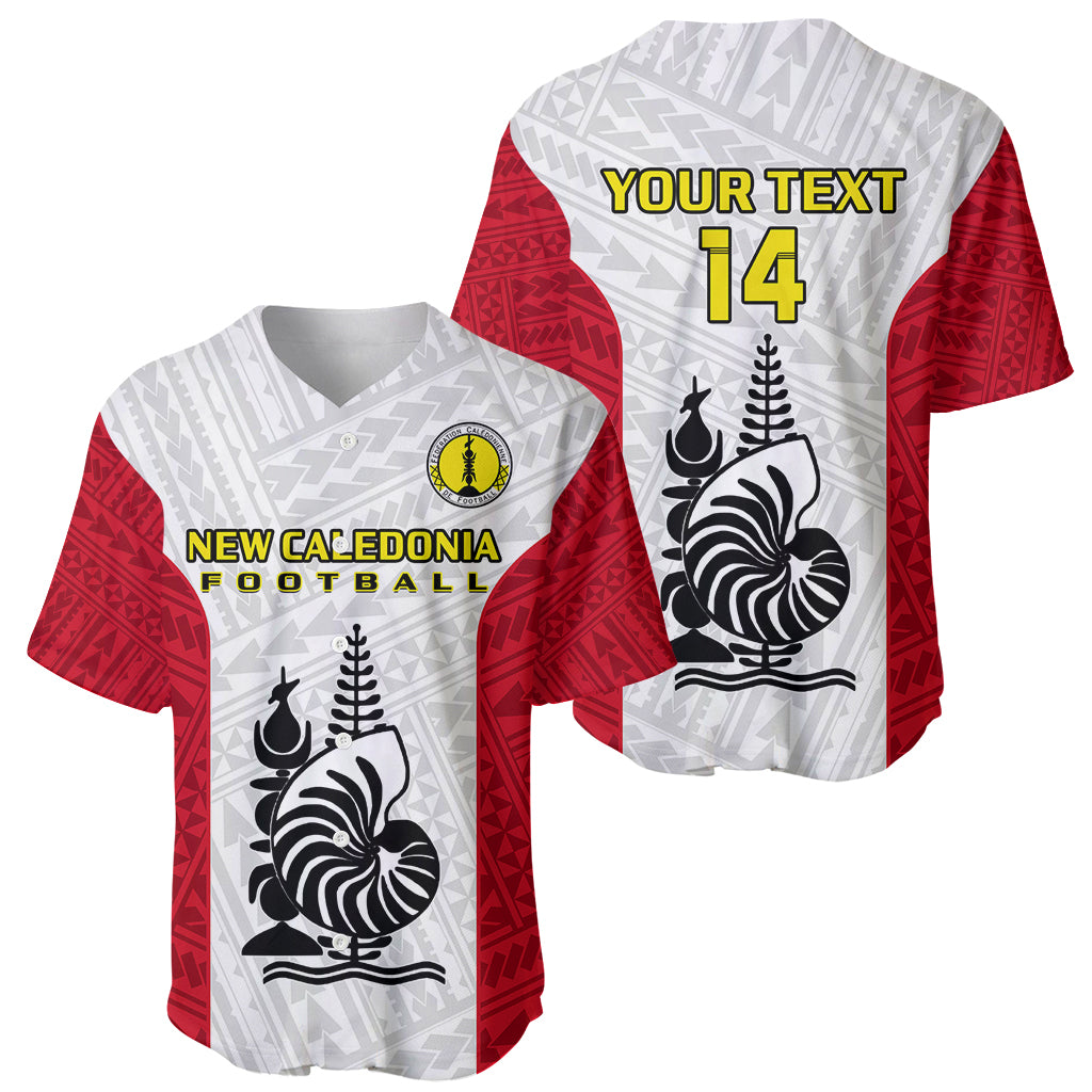 Personalised New Caledonia Football Baseball Jersey Polynesian Pattern Sporty Style LT14 - Polynesian Pride