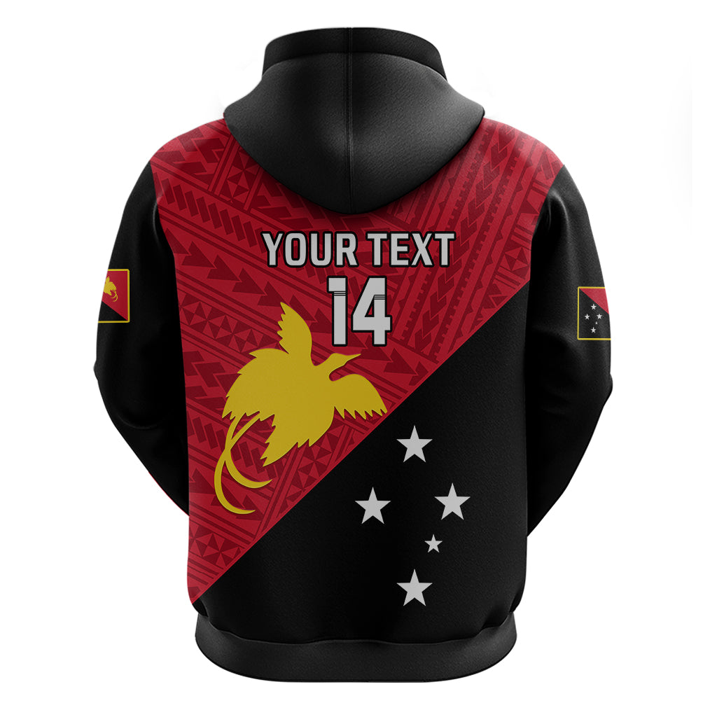 Custom Papua New Guinea Football Hoodie Go PNG Polynesian Pattern Sporty Style LT14 - Polynesian Pride
