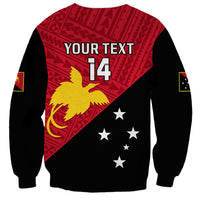 Personalised Papua New Guinea Football Sweatshirt Go PNG Polynesian Pattern Sporty Style LT14 - Polynesian Pride