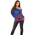 Samoa Football Off Shoulder Sweater Samoan Coat Of Arm Polynesian Sporty Style LT14 - Polynesian Pride