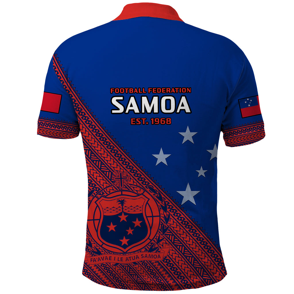 Samoa Football Polo Shirt Samoan Coat Of Arm Polynesian Sporty Style LT14 - Polynesian Pride