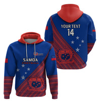 Custom Samoa Football Hoodie Samoan Coat of Arm Polynesian Sporty Style LT14 - Polynesian Pride