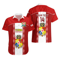 Personalised Tonga Football Hawaiian Shirt Tongan Ngatu Pattern Sporty Style LT14 - Polynesian Pride