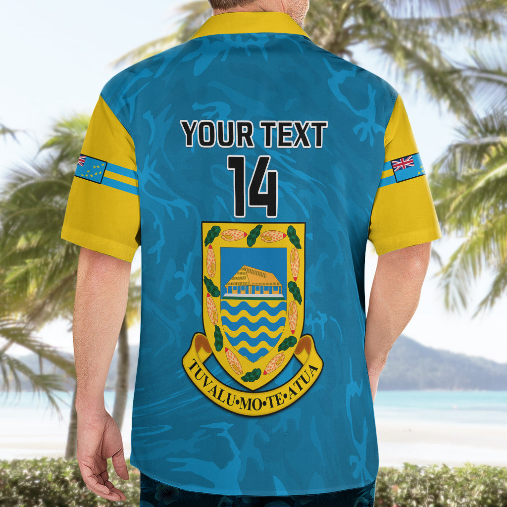 Personalised Tuvalu Islands Football Hawaiian Shirt Polynesian Pattern Sporty Style LT14 - Polynesian Pride