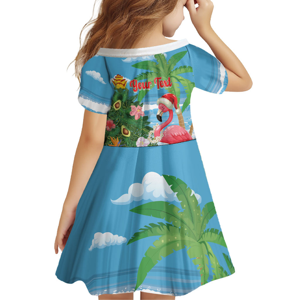 Flamingo Hawaii Summer Christmas Personalized Family Matching Off The Shoulder Long Sleeve Dress and Hawaiian Shirt Mele Kalikimaka Beachy Vibes LT14 - Polynesian Pride