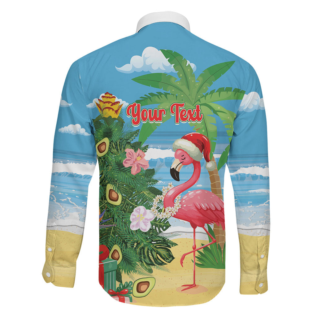 Flamingo Hawaii Summer Christmas Personalized Family Matching Summer Maxi Dress and Hawaiian Shirt Mele Kalikimaka Beachy Vibes LT14 - Polynesian Pride