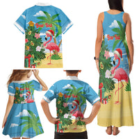 Flamingo Hawaii Summer Christmas Personalized Family Matching Tank Maxi Dress and Hawaiian Shirt Mele Kalikimaka Beachy Vibes LT14 - Polynesian Pride