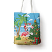 Flamingo Hawaii Summer Christmas Personalized Tote Bag Mele Kalikimaka Beachy Vibes