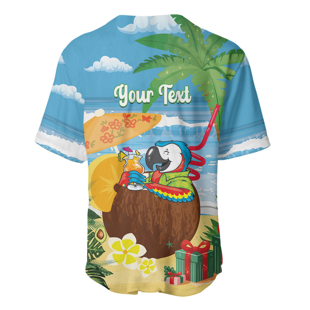 Chilling Parrot Hawaii Summer Christmas Personalized Baseball Jersey It's 5 O'Clock Somewhere Beachy Vibes LT14 - Polynesian Pride