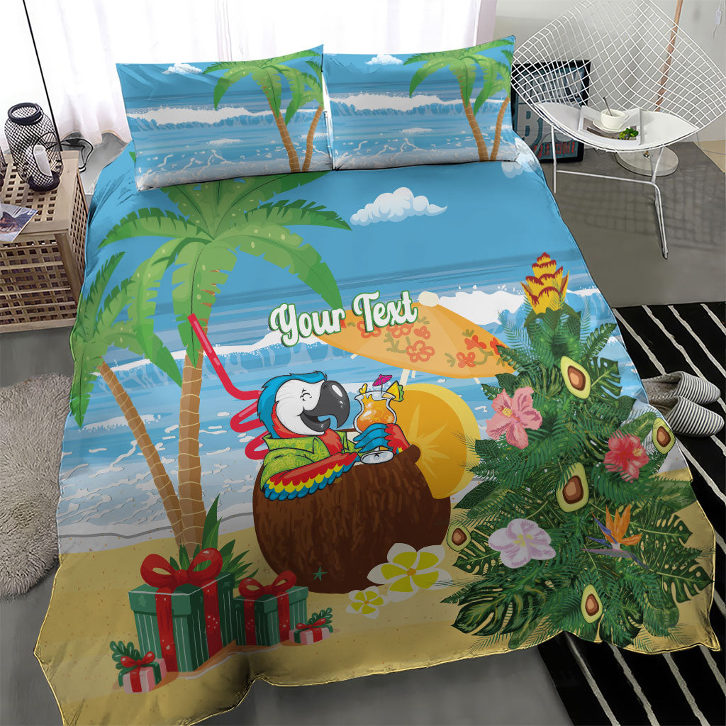 Chilling Parrot Hawaii Summer Christmas Personalized Bedding Set It's 5 O'Clock Somewhere Beachy Vibes LT14 - Polynesian Pride