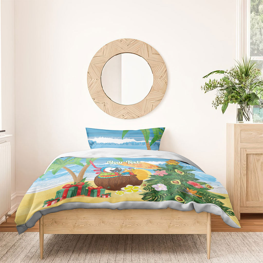 Chilling Parrot Hawaii Summer Christmas Personalized Bedding Set It's 5 O'Clock Somewhere Beachy Vibes LT14 - Polynesian Pride
