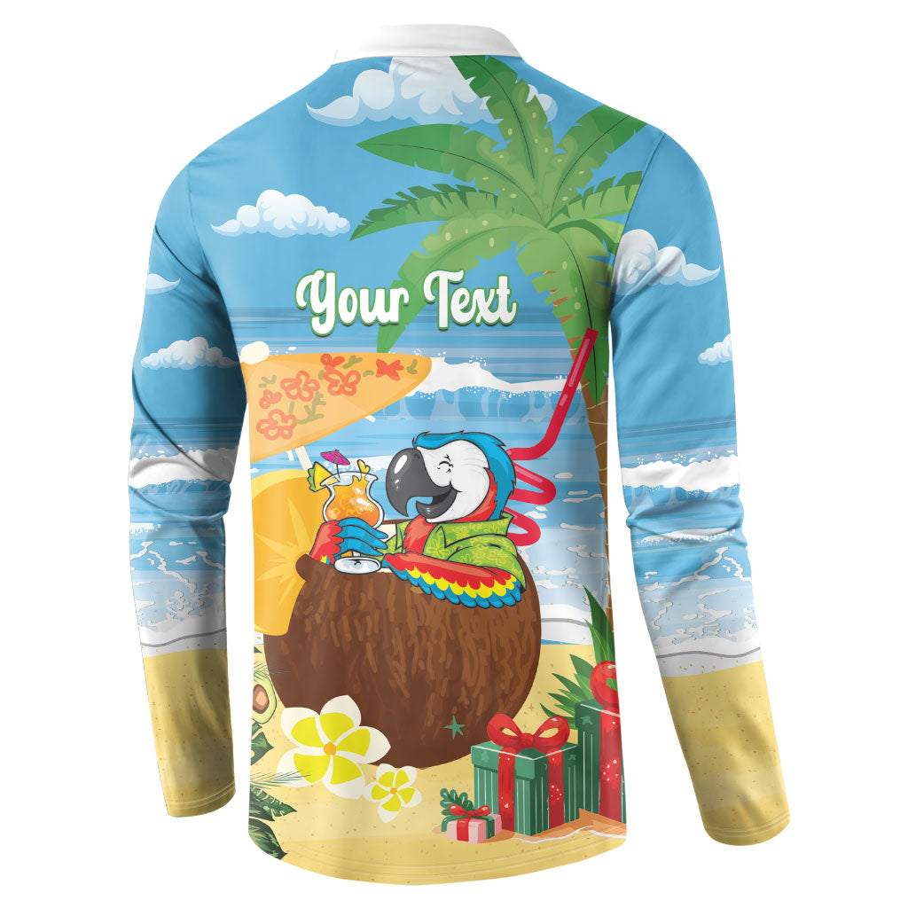 Chilling Parrot Hawaii Summer Christmas Personalized Button Sweatshirt It's 5 O'Clock Somewhere Beachy Vibes LT14 - Polynesian Pride