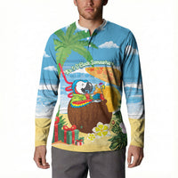 Chilling Parrot Hawaii Summer Christmas Personalized Button Sweatshirt It's 5 O'Clock Somewhere Beachy Vibes LT14 - Polynesian Pride