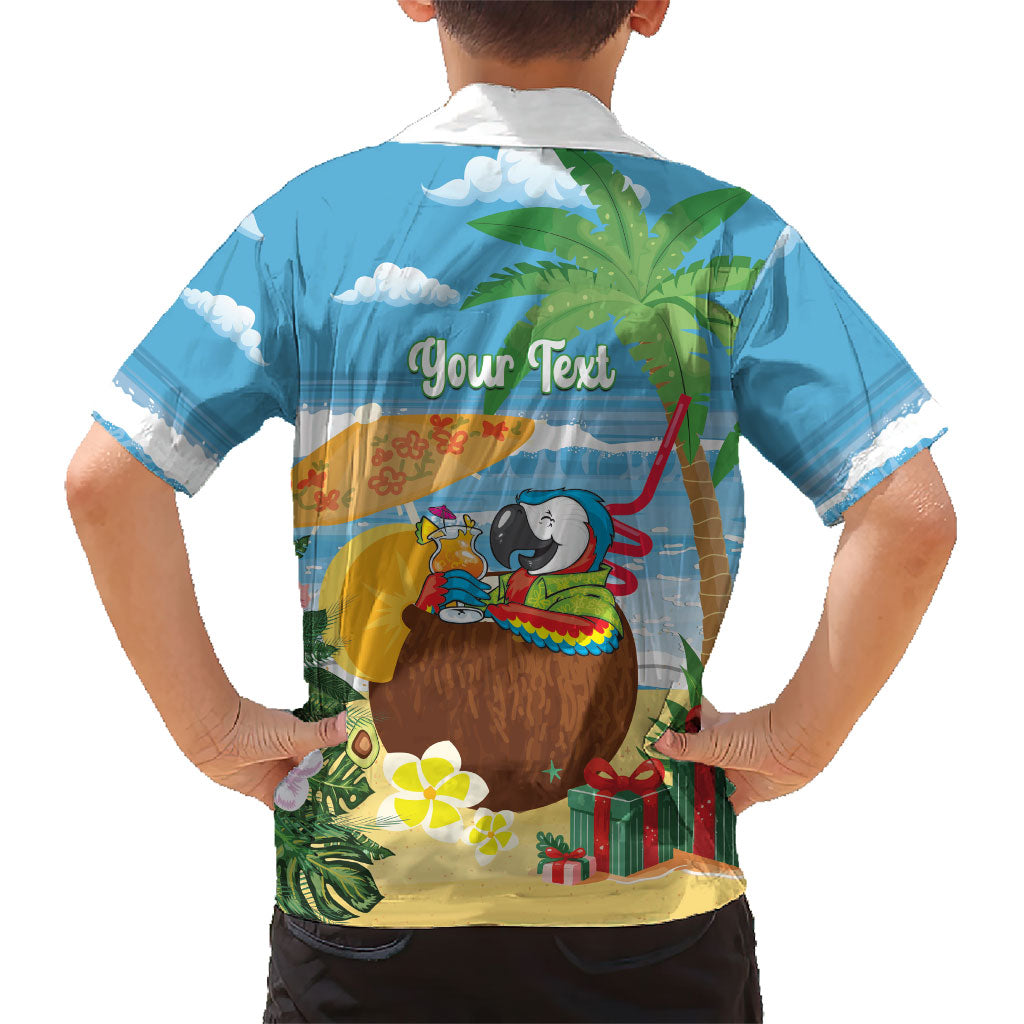 Chilling Parrot Hawaii Summer Christmas Personalized Family Matching Off Shoulder Maxi Dress and Hawaiian Shirt It's 5 O'Clock Somewhere Beachy Vibes LT14 - Polynesian Pride