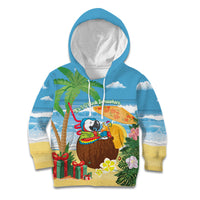 Chilling Parrot Hawaii Summer Christmas Personalized Kid Hoodie It's 5 O'Clock Somewhere Beachy Vibes