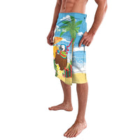 Chilling Parrot Hawaii Summer Christmas Personalized Lavalava It's 5 O'Clock Somewhere Beachy Vibes
