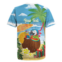 Chilling Parrot Hawaii Summer Christmas Personalized Rugby Jersey It's 5 O'Clock Somewhere Beachy Vibes LT14 - Polynesian Pride