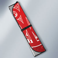 New Zealand Christmas In July Auto Sun Shade Funny Santa Sheep Meri Kirihimete Red LT14 - Polynesian Pride