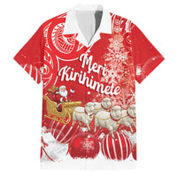 New Zealand Christmas In July Personalised Family Matching Long Sleeve Bodycon Dress and Hawaiian Shirt Funny Santa Sheep Meri Kirihimete Red LT14 Dad's Shirt - Short Sleeve Red - Polynesian Pride