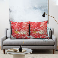 New Zealand Christmas In July Pillow Cover Funny Santa Sheep Meri Kirihimete Red LT14 - Polynesian Pride