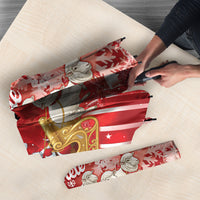 New Zealand Christmas In July Umbrella Funny Santa Sheep Meri Kirihimete Red LT14 - Polynesian Pride