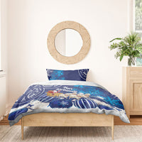 New Zealand Christmas In July Bedding Set Funny Santa Sheep Meri Kirihimete Blue LT14 - Polynesian Pride