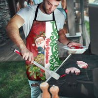 Meri Kirihimete New Zealand Apron Cute Santa NZ Animals and Pohutukawa LT14 - Polynesian Pride
