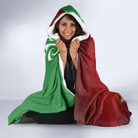 Meri Kirihimete New Zealand Hooded Blanket Cute Santa NZ Animals and Pohutukawa LT14 - Polynesian Pride