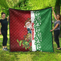 Meri Kirihimete New Zealand Quilt Cute Santa NZ Animals and Pohutukawa LT14 - Polynesian Pride