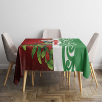 Meri Kirihimete New Zealand Tablecloth Cute Santa NZ Animals and Pohutukawa LT14 - Polynesian Pride