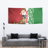 Meri Kirihimete New Zealand Tapestry Cute Santa NZ Animals and Pohutukawa LT14 - Polynesian Pride