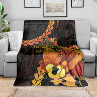 Papua New Guinea Independence Day Blanket 50th Anniversary Papua Niu Gini Bird Of Paradise LT14 - Polynesian Pride
