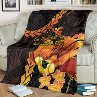 Papua New Guinea Independence Day Blanket 50th Anniversary Papua Niu Gini Bird Of Paradise LT14 - Polynesian Pride