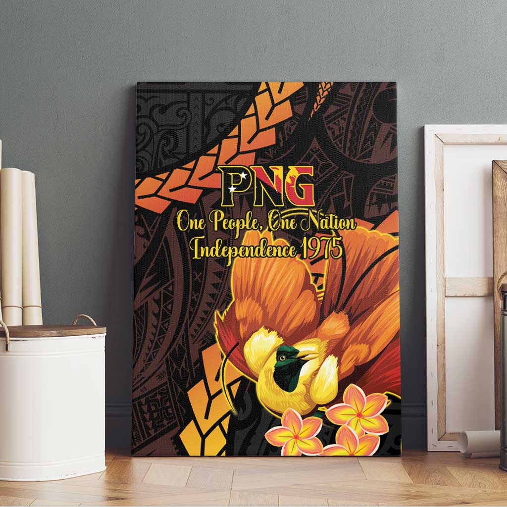Papua New Guinea Independence Day Canvas Wall Art 50th Anniversary Papua Niu Gini Bird Of Paradise LT14 - Polynesian Pride