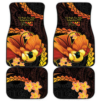 Papua New Guinea Independence Day Car Mats 50th Anniversary Papua Niu Gini Bird Of Paradise LT14 - Polynesian Pride