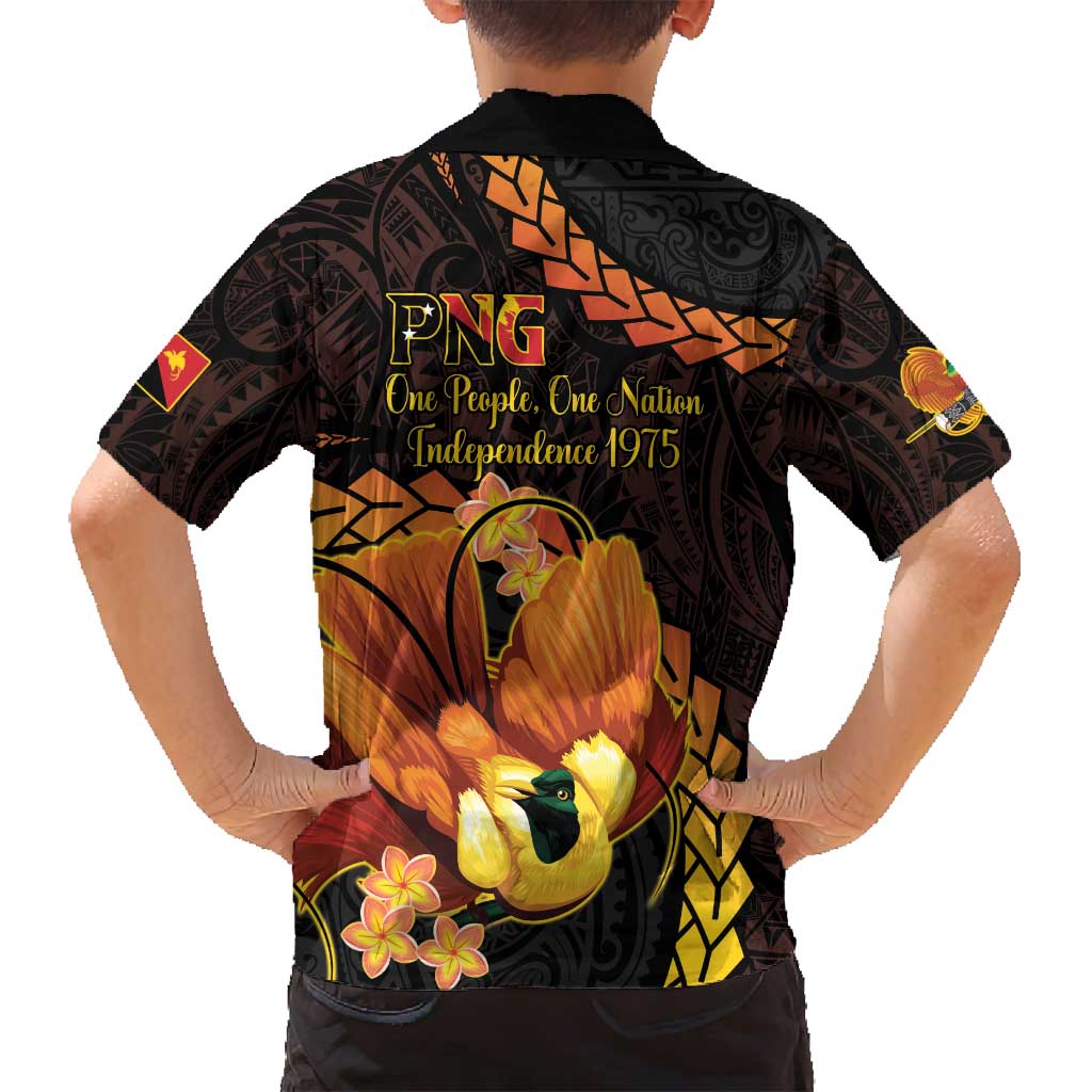 Papua New Guinea Independence Day Family Matching Puletasi and Hawaiian Shirt 50th Anniversary Papua Niu Gini Bird Of Paradise LT14