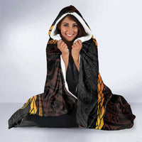Papua New Guinea Independence Day Hooded Blanket 50th Anniversary Papua Niu Gini Bird Of Paradise LT14 - Polynesian Pride