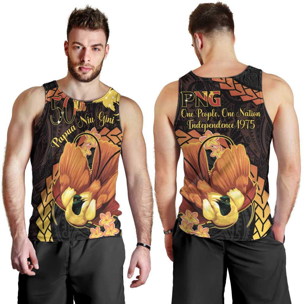 Papua New Guinea Independence Day Men Tank Top 50th Anniversary Papua Niu Gini Bird Of Paradise LT14