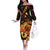 Papua New Guinea Independence Day Off The Shoulder Long Sleeve Dress 49th Anniversary Papua Niu Gini Bird Of Paradise