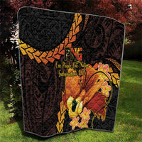 Papua New Guinea Independence Day Quilt 50th Anniversary Papua Niu Gini Bird Of Paradise LT14 - Polynesian Pride