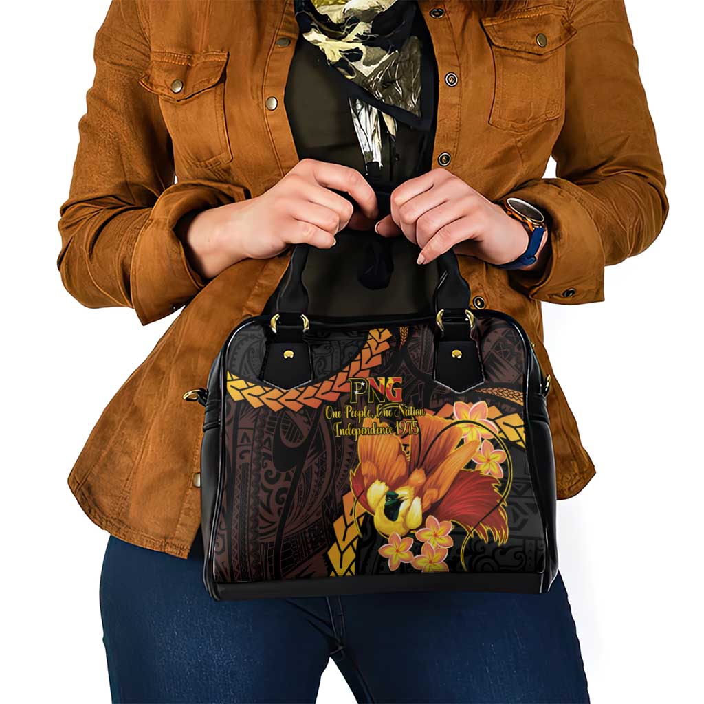 Papua New Guinea Independence Day Shoulder Handbag 50th Anniversary Papua Niu Gini Bird Of Paradise LT14 - Polynesian Pride
